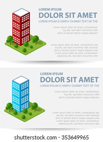 Set template invitations, business cards, flyers on the urban theme. Suitable for real estate agencies and construction and tourism companies.