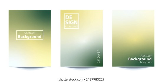 set of template layout pastel gradient Rainbow Abstract Background For banner, flyer, covers, wallpapers, brands, social media and other mobile projects