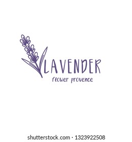 Set of template logo design of abstract icon lavender. Vector illustration