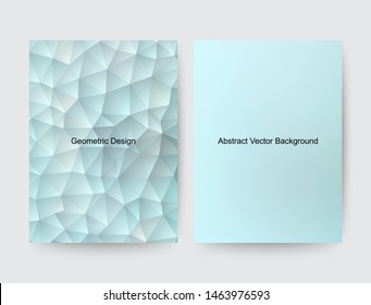 set template for a presentation. geometric background. gradient. blue abstraction. vector