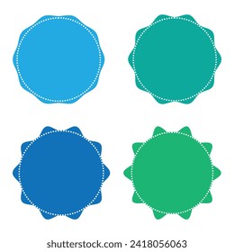 Set template sunburst, shapes badges vector starburst promo burst, for design label sticker. Vector illustration. EPS file 60.