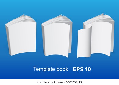 Set of Template vector book