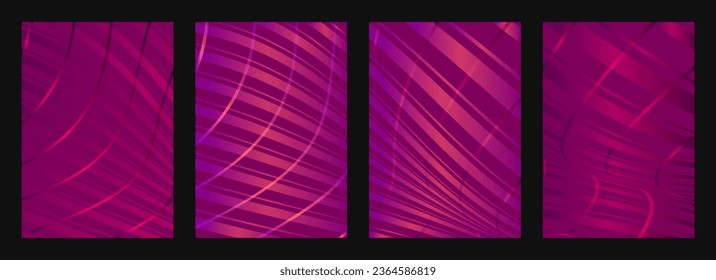 Set templates abstract smooth plaid wavy background. Blue, pink, purple, violet, pastel gradient background. Applicable for brochures, flyers, banners, covers, notebooks, book and magazine.