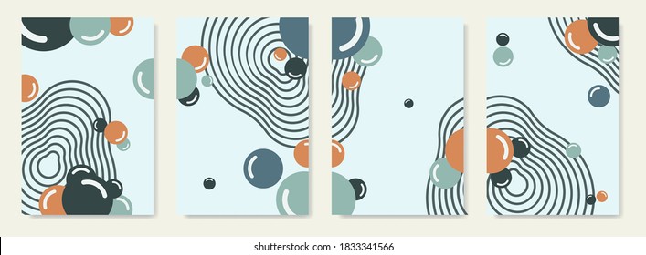 Set templates background vector. Trendy design illustration for flyers, covers, poster, wallpaper, social media marketing, prints, Banner