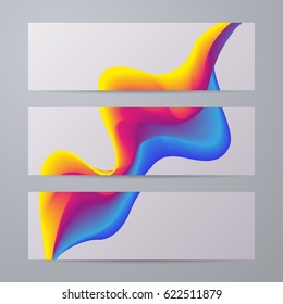 Set of templates for banners