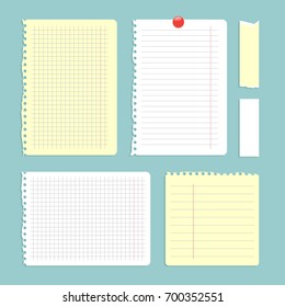 Set of templates for banners or cards. Can be used for scrapbook, postcards, print, etc. Notebook