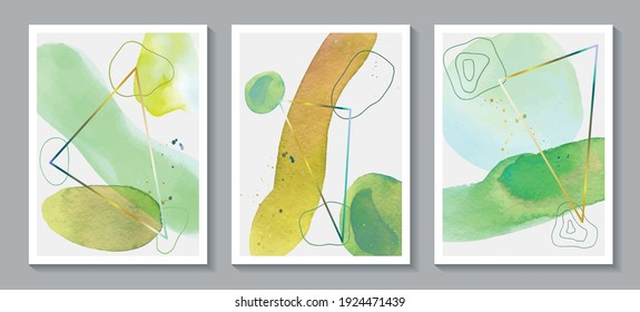 Set of templates brochure. Cover. Abstract minimalist design for posters, cards, brochures, wall decorations, promotional materials. Abstract painted background. Vector EPS10. 