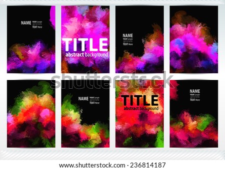 set templates brochure cover sheets posters stock vector royalty