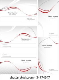 set of templates for business cards. Elements for design
