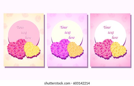 Set of templates for cards