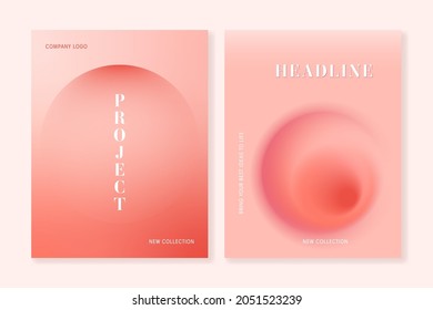 Set templates and colored bright gradient background  For covers  posters  banners  flyers  presentations   other projects  Vector  can be used for printing 