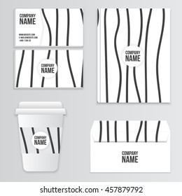 Set of templates corporate identity