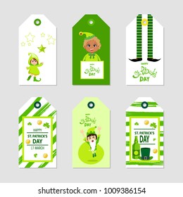 Set templates illustration on St. Patrick's Day. Vector element for the invitation, a brochure and your design