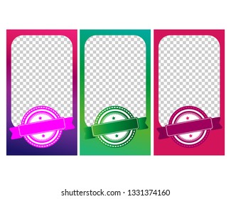 A set of templates. Modern cover design for social networks, flyers, cards.