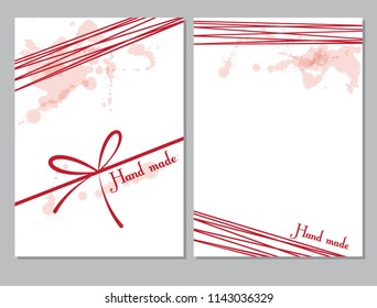 A set of templates for pages, cover, folder. Background image, Doodle drawing. Place for your text. Creative concept of hand maid. Design events the hand of the master, exhibitions, fairs.