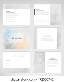 set templates for presentation slides. Graphic design of medical background vector design.