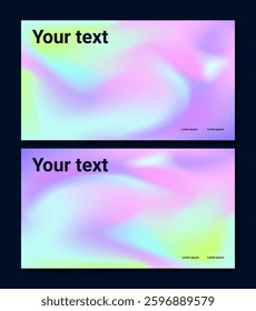 A set of templates for presentations and web pages. Hand drawn vector background. Bright illustration with place for text.	