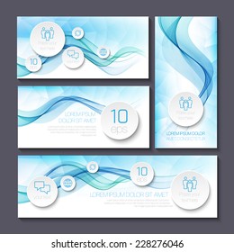 Set of templates for print or web design
