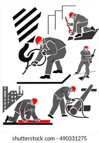 A set of templates. Repair and installation.