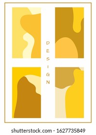 Set of templates for stories in social networks. Collection of simple abstract backgrounds. Vector illustration.