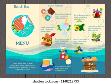 A set of templates with a summer theme for creating leaflets, pages, posters.