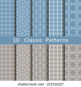 set of ten classic patterns