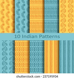 set of ten indian patterns