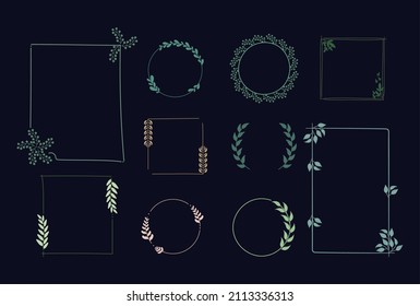 set of ten laurel wreaths