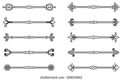 Set of ten page rules