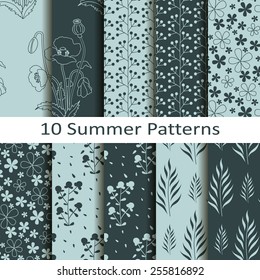 set of ten summer patterns