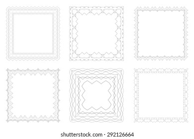 Set of the  tender framework for the invitation yoga studio, a spa center for your design