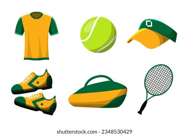 Set of Tennis Element Design