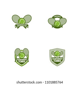 Set of tennis logo icon design. sport badge template collection. Vector illustration