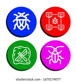 Set of termite icons. Such as Bug, Insect, Cockroach , termite icons