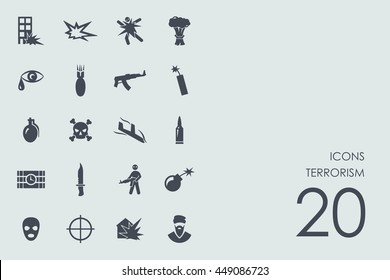 Set Of Terrorism Icons