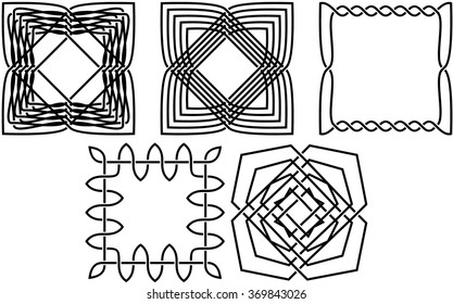 A set of tetragonal vector patterns