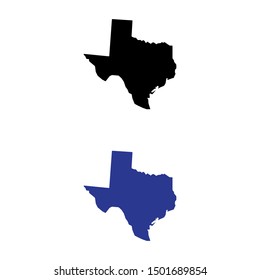 a set of Texas state map icons