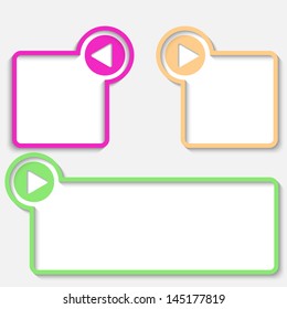 set text box with arrow