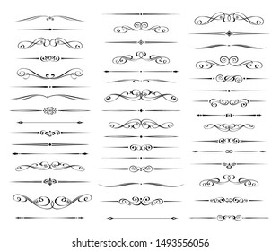 Set of text delimiters  for your projects. Vector illustration. - Shutterstock ID 1493556056