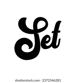 set text on white background.