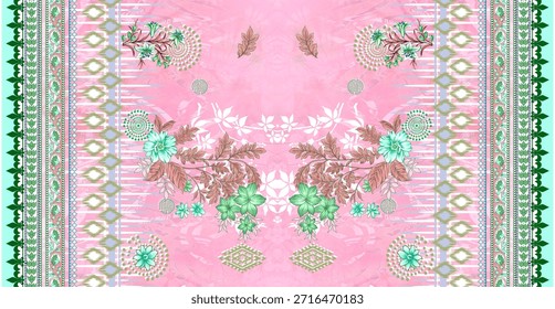 Eine Reihe von Textil-Designs und digitales Motiv Luna star trek Indiana Daman Luxus Border Multi-Color Streifen Blumen Ikat Ethnisch Ornamental Muster Kunstwerke abstrakte strukturierte Wände Papierdruck in Febric s schöne handgefertigte Gesicht Masken mit klassischen etc.