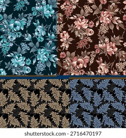 Eine Reihe von Textil-Designs und digitales Motiv Luna star trek Indiana Daman Luxus Border Multi-Color Streifen Blumen Ikat Ethnisch Ornamental Muster Kunstwerke abstrakte strukturierte Wände Papierdruck in Febric s schöne handgefertigte Gesicht Masken mit klassischen etc.