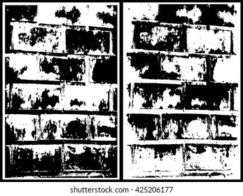Set of Texture concrete wall useful as a background