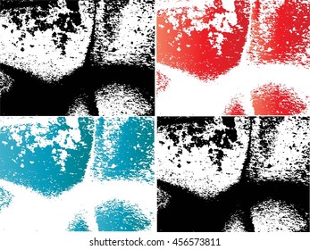 Set of Texture concrete wall useful as a background