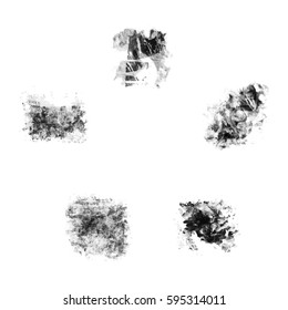 Set texture cracks. Grunge texture of cracks for design and execution. Vector illustration