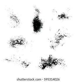 Set texture cracks. Grunge texture of cracks for design and execution. Vector illustration