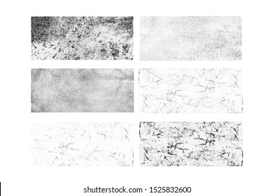 Set of Texture Grunge Vector background. Dust Overlay Distress Dirty Grain 