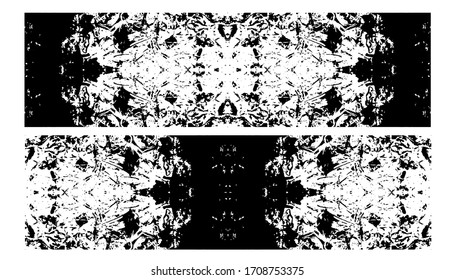 Set of texture ornaments in black and white. Design lace texture for print. For backgrounds, fabrics, lace, wrapping paper.