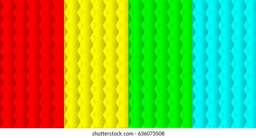 A set of textures from triangles. Bright rectangles of triangles with overlay effects.

