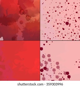 set of textures watercolor